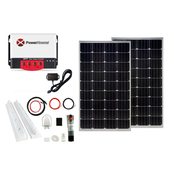 PowerXtreme XS20s Solar Set MPPT mit Bluetooth 230W Komplettpaket EMERGOPLUS EP5200029