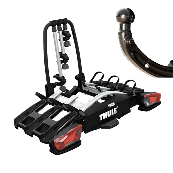 Thule VeloCompact F 3 13-pin - 961500 - THULE 926 VeloCompact 3 Fix4Bike Fahrradtraeger fuer 4 Raeder 3-1 inkl. Erweiterung 9261 Modell 961500