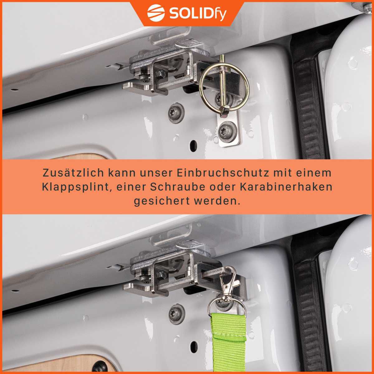 SOLIDfy® Einbruchschutz Prick Stop Hecktür MB Sprinter ab Bj. 2018