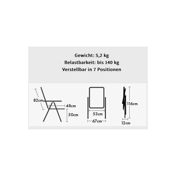 Set WESTFIELD Majestic Grande Stuhl mid grey - Be-Smart Series - 301-416 MG 4 Stuehle