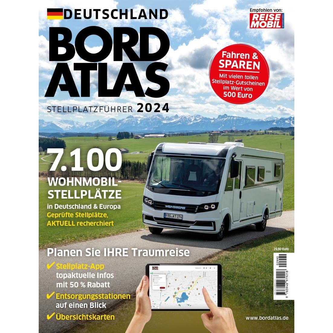 Reisemobil Bordatlas Stellplatzfuehrer 2024 beide Baende Deutschland und Europa im Paket