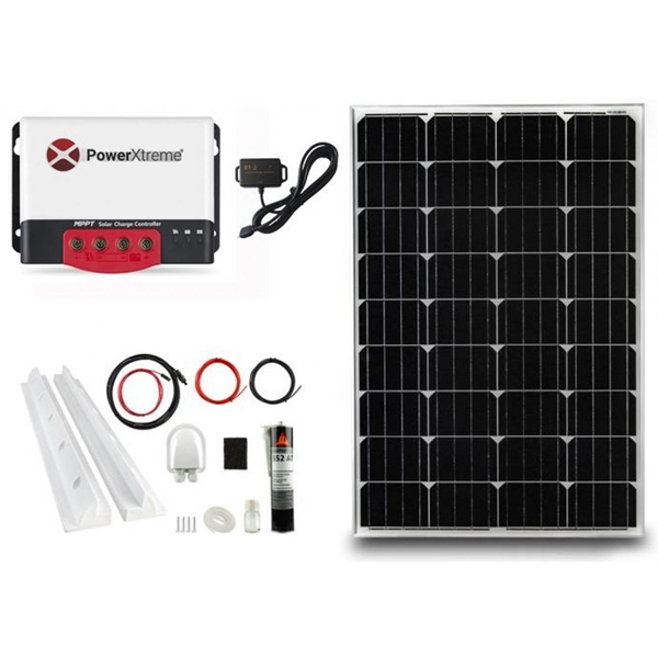 PowerXtreme XS20s Solar Set MPPT mit Bluetooth 115W Komplettpaket EMERGOPLUS EP5200027