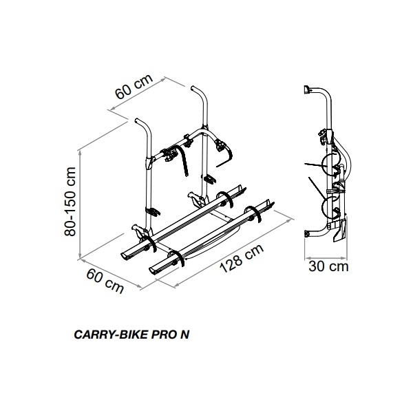 Fahrradtraeger FIAMMA Carry Bike Pro N fuer 2 Fahrraeder