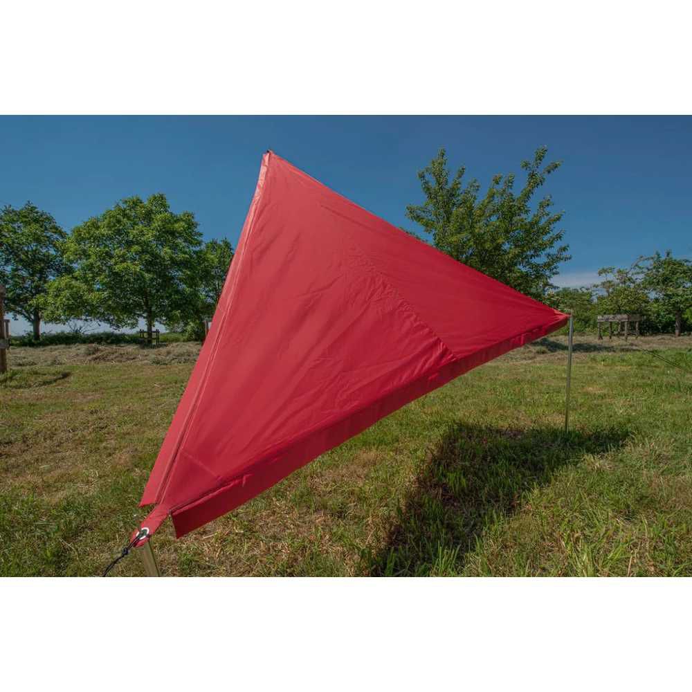 BENT Sonnensegel Zip-Protect Canvas Single rot RV schwarz - 50200