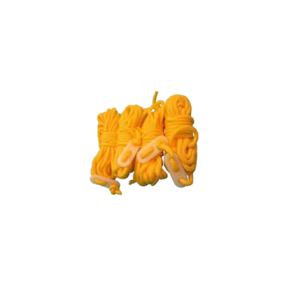 Zeltleinen gelb 4 mm x 4 m 4er Pack CAMPING PROFI Art- Nr. 68058x1