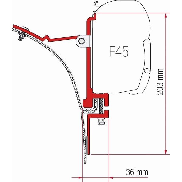 FIAMMA Adapter Kit Kit Van fuer Markise F45 ZIP 98655-017