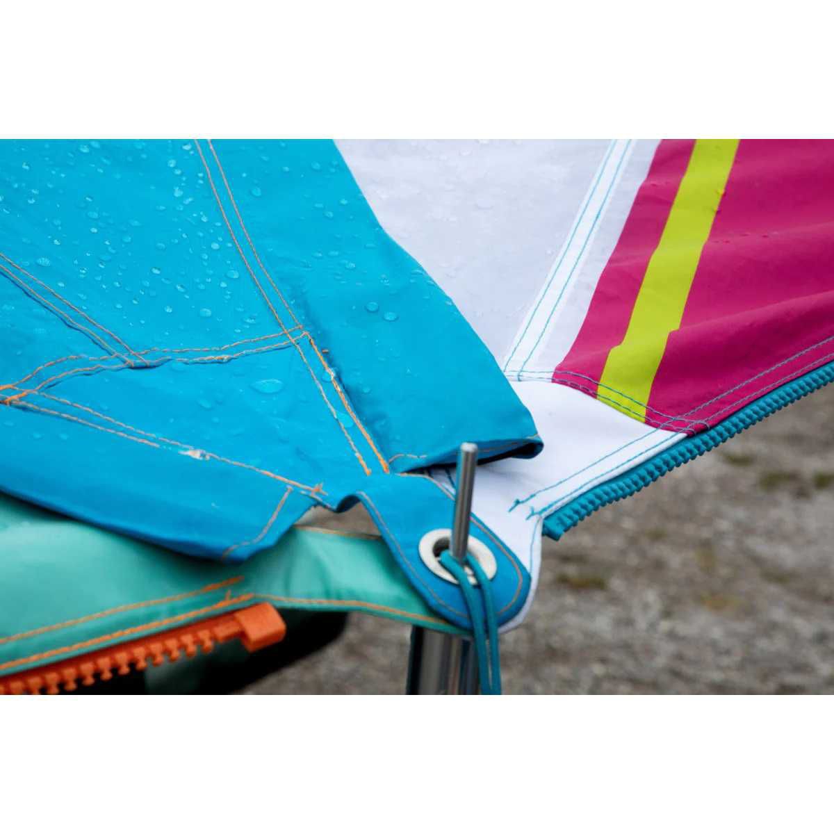 BENT Sonnensegel Zip-Protect Canvas Single dunkelblau RV hellblau - 50202