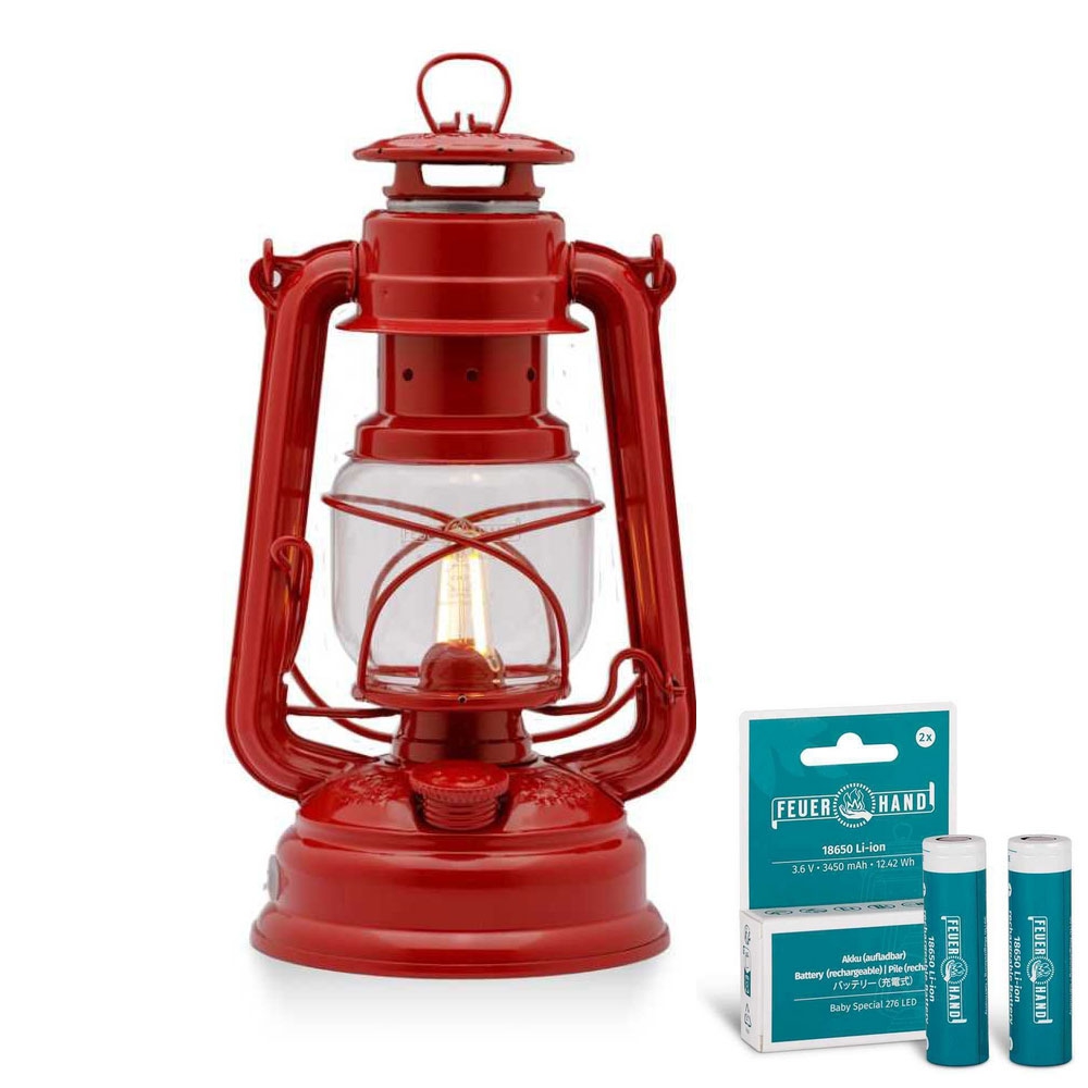 FEUERHAND LED Laterne Baby Special 276 Ruby Red Starter-Set 2.0