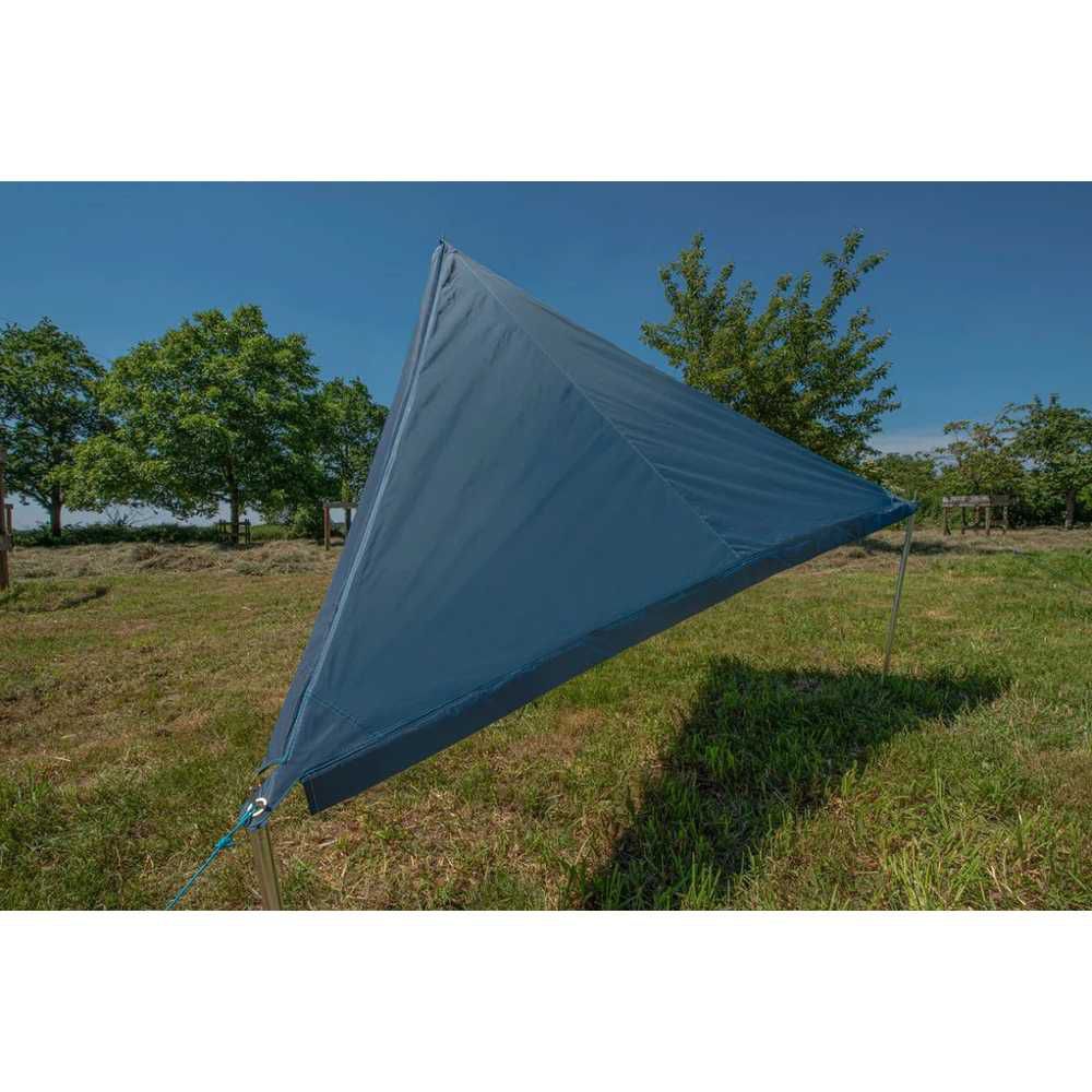 BENT Sonnensegel Zip-Protect Canvas Single dunkelblau RV hellblau - 50202