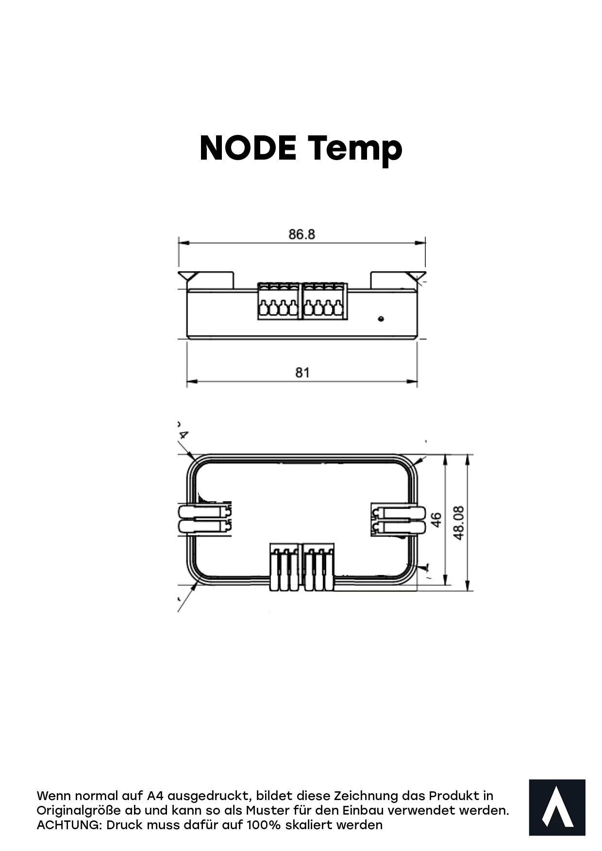 REVOTION Smarthome fuer Camper NODE-Temp - Exakte Temperaturfuehler NODE Temp