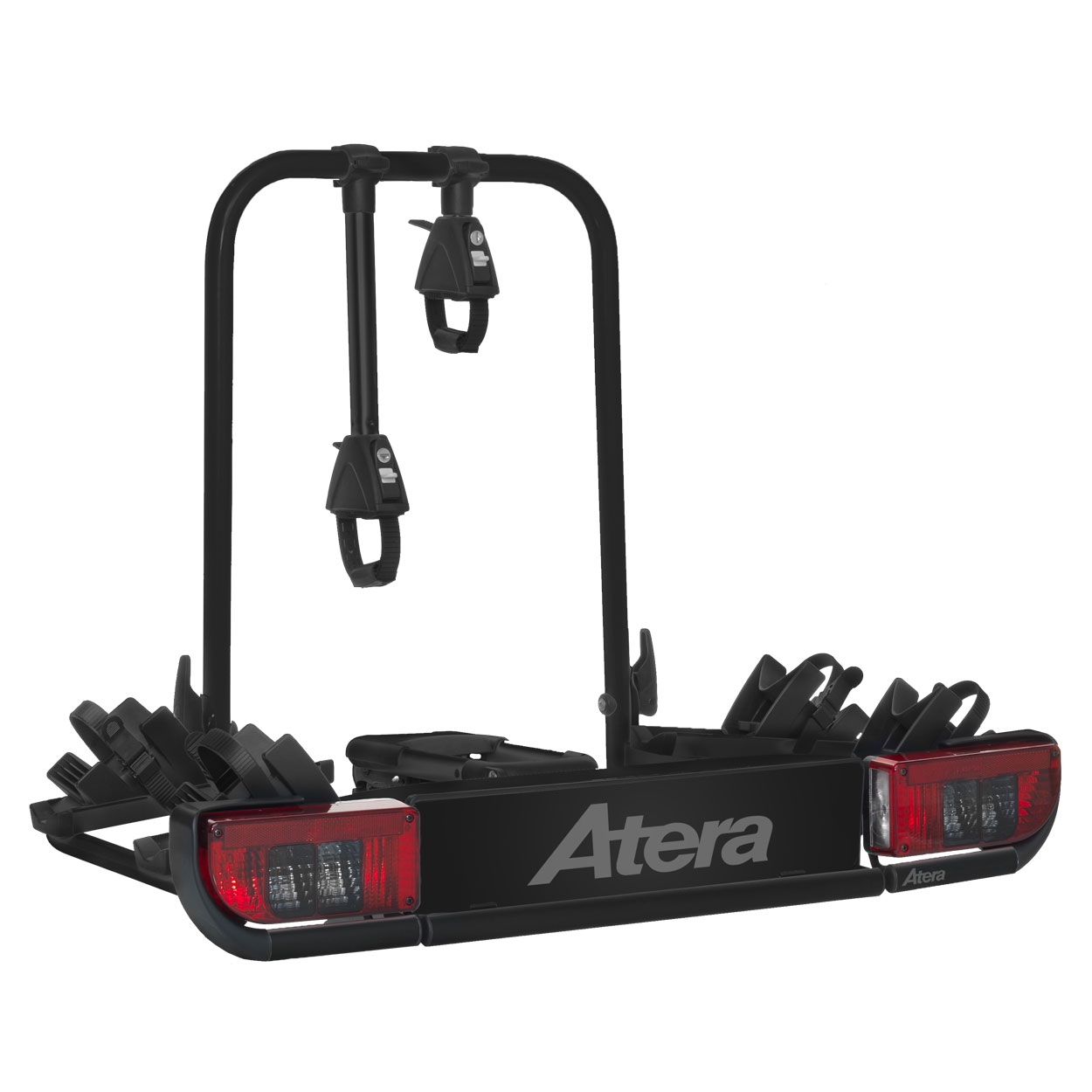 ATERA STRADA e-BIKE fuer 2 Elektroraeder 022698 Black Edition- Fahrradtraeger fuer die Anhaengerkupplung von ATERA aus dem Allgaeu