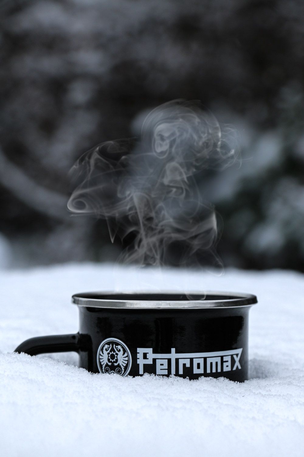 PETROMAX Emaille Becher schwarz - px-mug-s