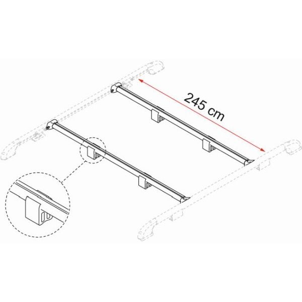 Dachtraegersystem FIAMMA FIXING-BAR Rail