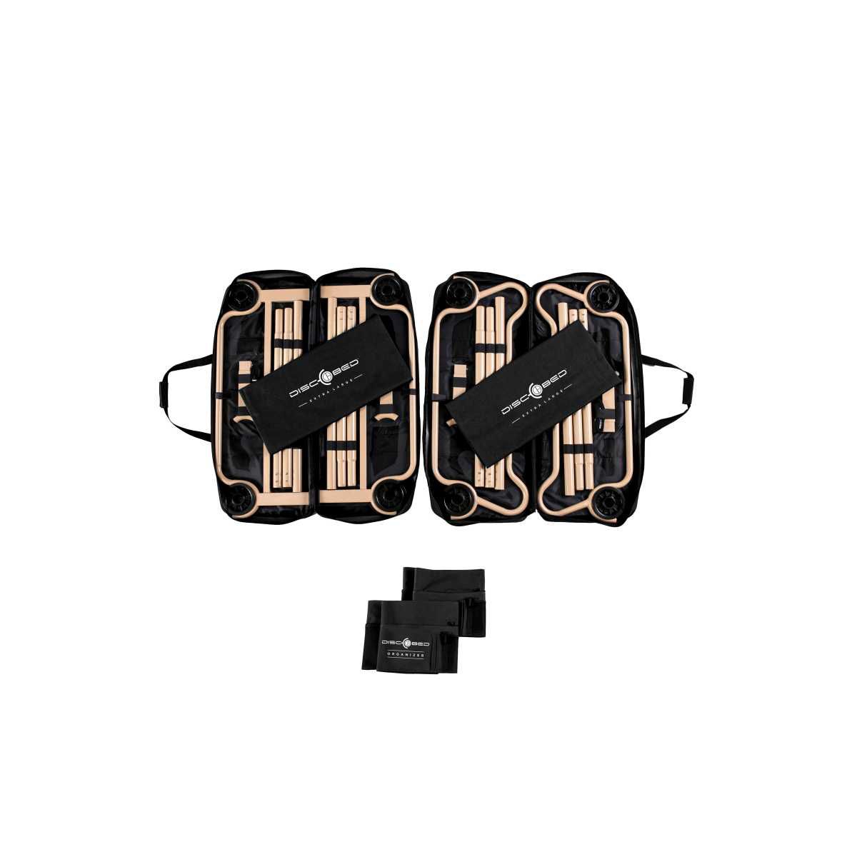Disc-O-Bed Etagenbett XL schwarz mit Seitentaschen - 30502BO