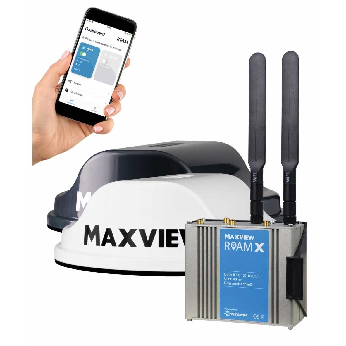 MAXVIEW Roam X Mobiles 4G-5G WiFi-System weiss 40009