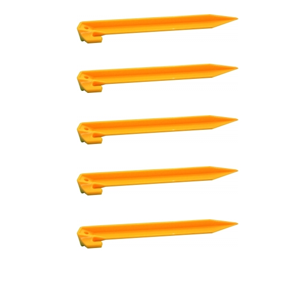 Kunststoff Hering gelb 22-5 cm 5er-Pack CAMPING PROFI Art- Nr. 68070-200x5