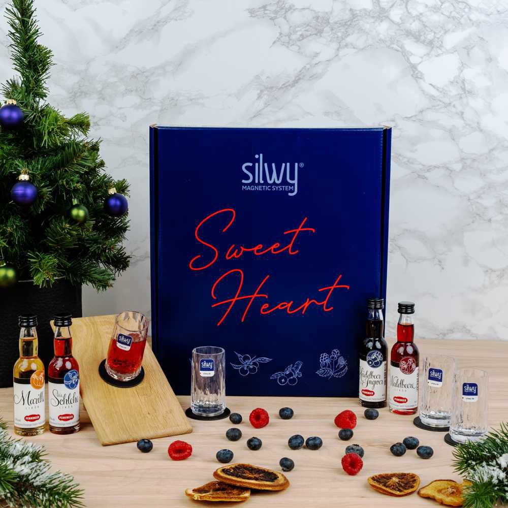 SILWY Geschenkbox -Sweet Heart- -Fruchtlikoere- - SGB-SW-4
