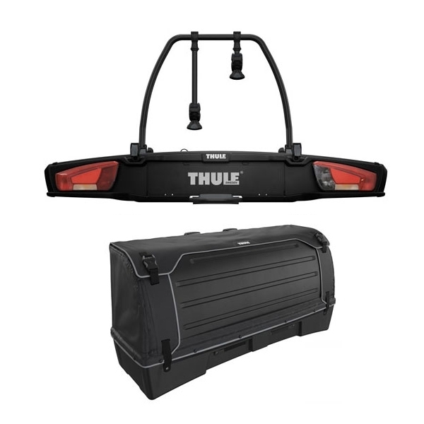 THULE 938 VeloSpace XT 2 Fahrradtraeger black Set inkl. 9383 Heckbox