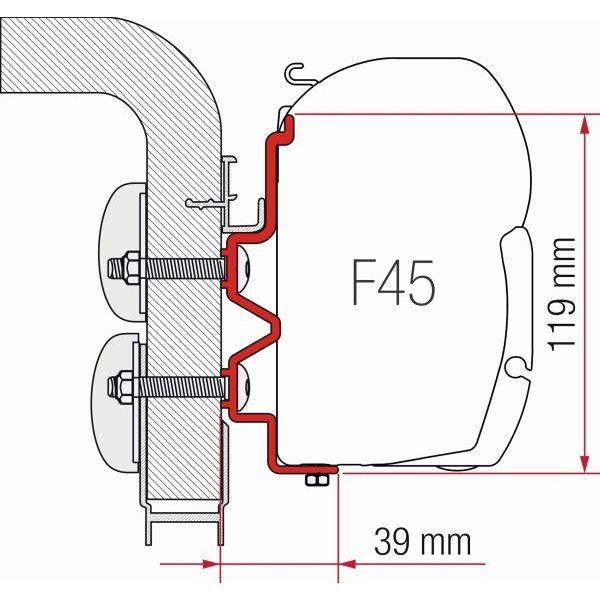 FIAMMA Adapter Kit Hymer Camp fuer Markise F45 ZIP 98655-278