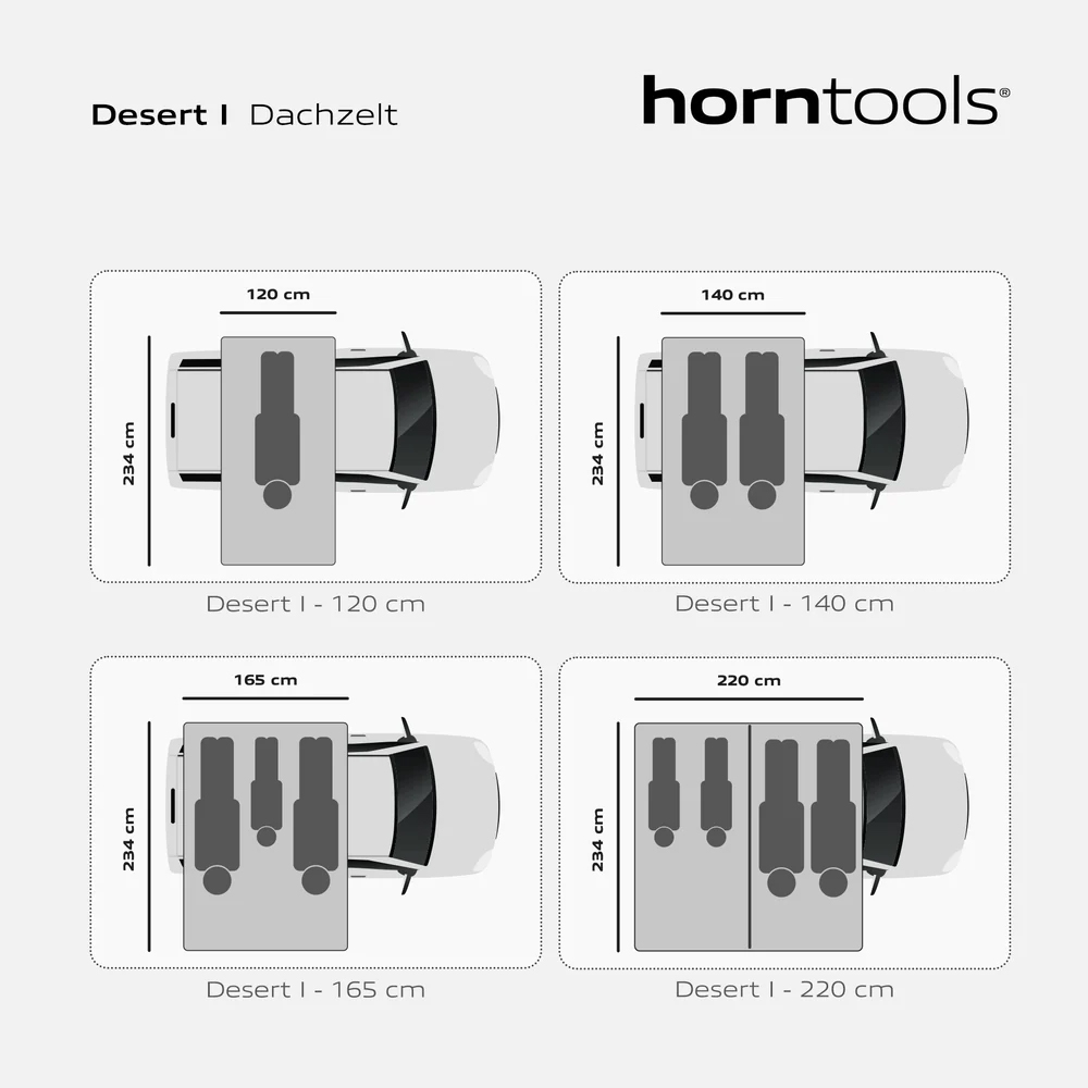HORNTOOLS Dachzelt horntools Desert I 140cm HRT05-140