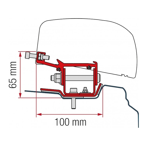 FIAMMA Adapter Kit Renault Trafic L1 ab Modelljahr 2014 fuer Markise F40 98655Z087