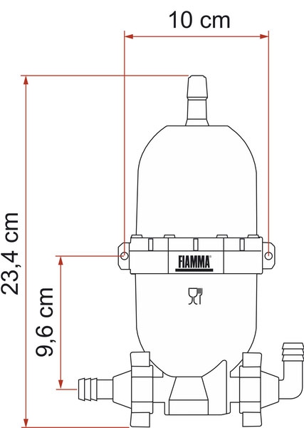 FIAMMA Druckausgleichstank A 20 schwarz - 02478-02-
