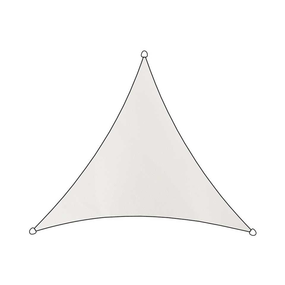 TRAVELLIFE Livin‘outdoor Schattentuch Sonnensegel Dreieck 500 cm weiss Art-Nr. 5000610