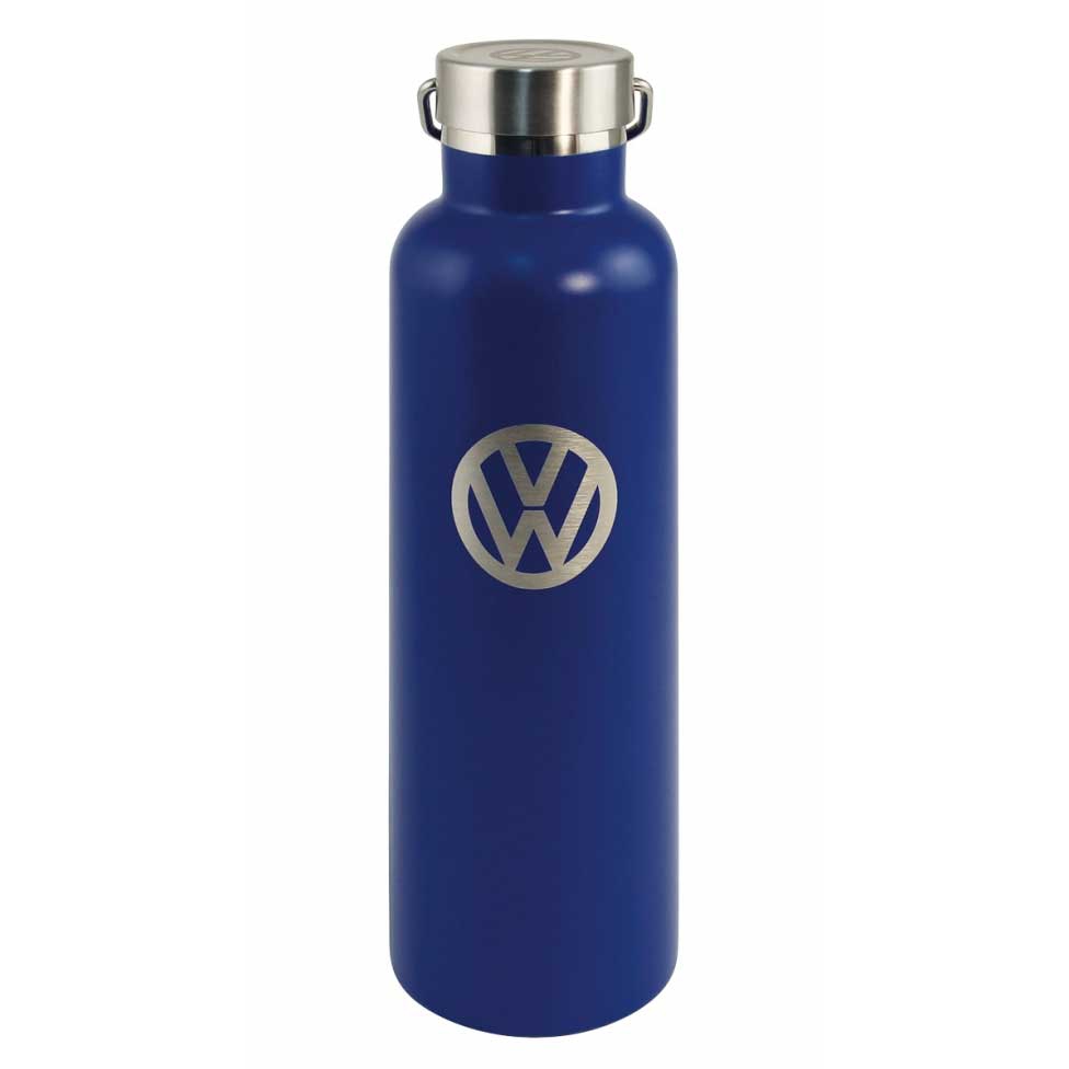 VW Collection Thermo-Trinkflasche blau