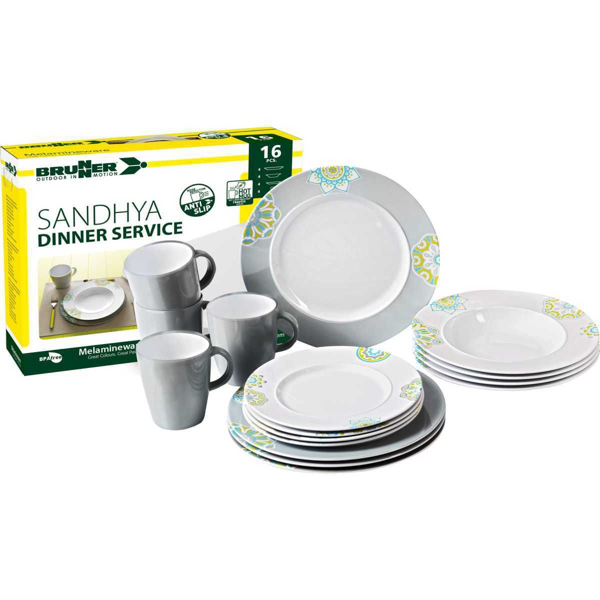 BRUNNER Sandhya Dinner Service Geschirrset 16-tlg - 0830151N.C2E