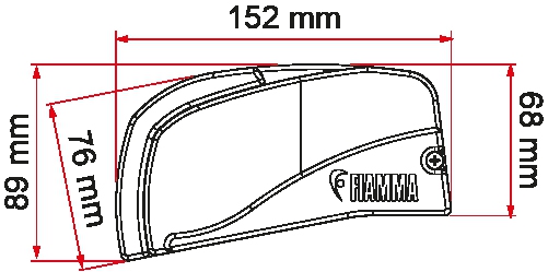 FIAMMA Markise F40 Van 210 cm Deep black - 07503Q01R