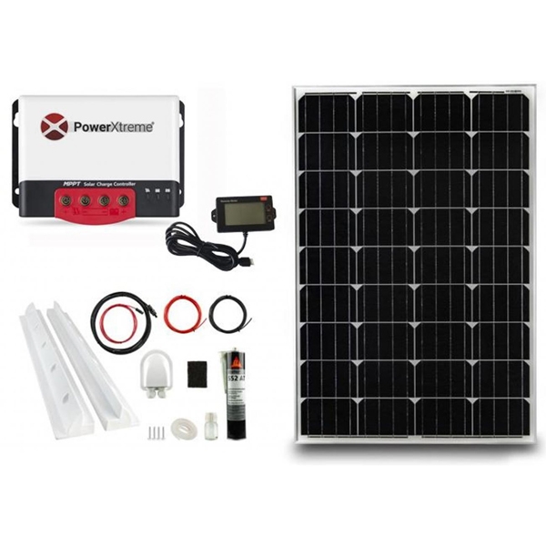 PowerXtreme XS20s Solar Set MPPT mit Display 115W Komplettpaket EMERGOPLUS EP5200023