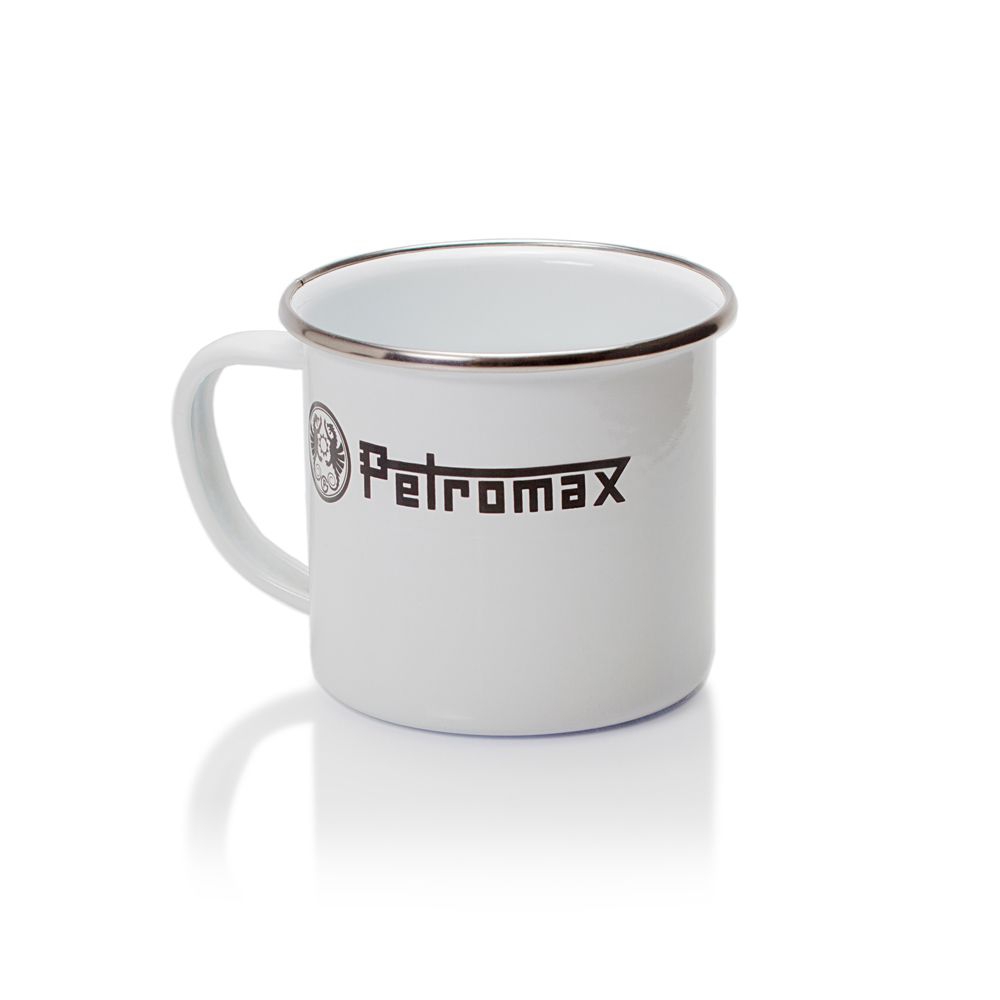 PETROMAX Emaille Becher weiss - px-mug-w