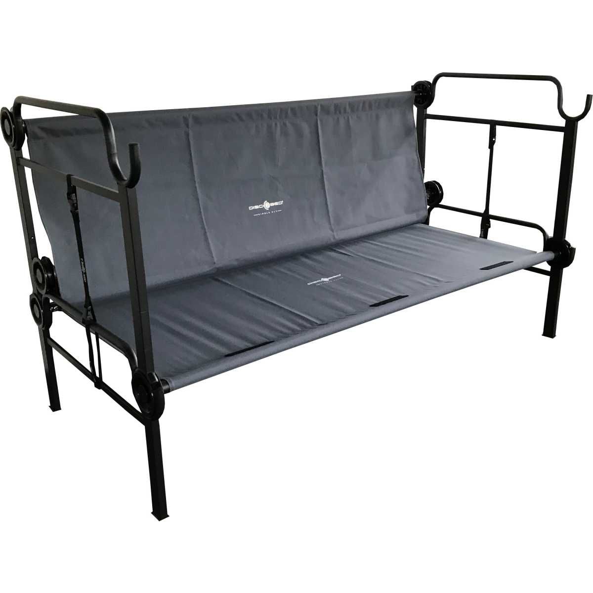 Disc-O-Bed XLT SINGLE EDITION - Einzelbett anthrazit mit Seitentasche - 30013