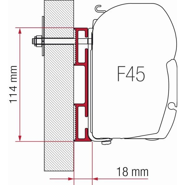 FIAMMA Adapter D 120 fuer Markise F45 ZIP 98655-022