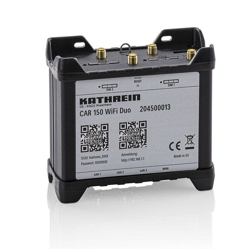 KATHREIN Car 150 WiFi Duo LTE 4G Dual SIM WLAN Router Set - 204500013