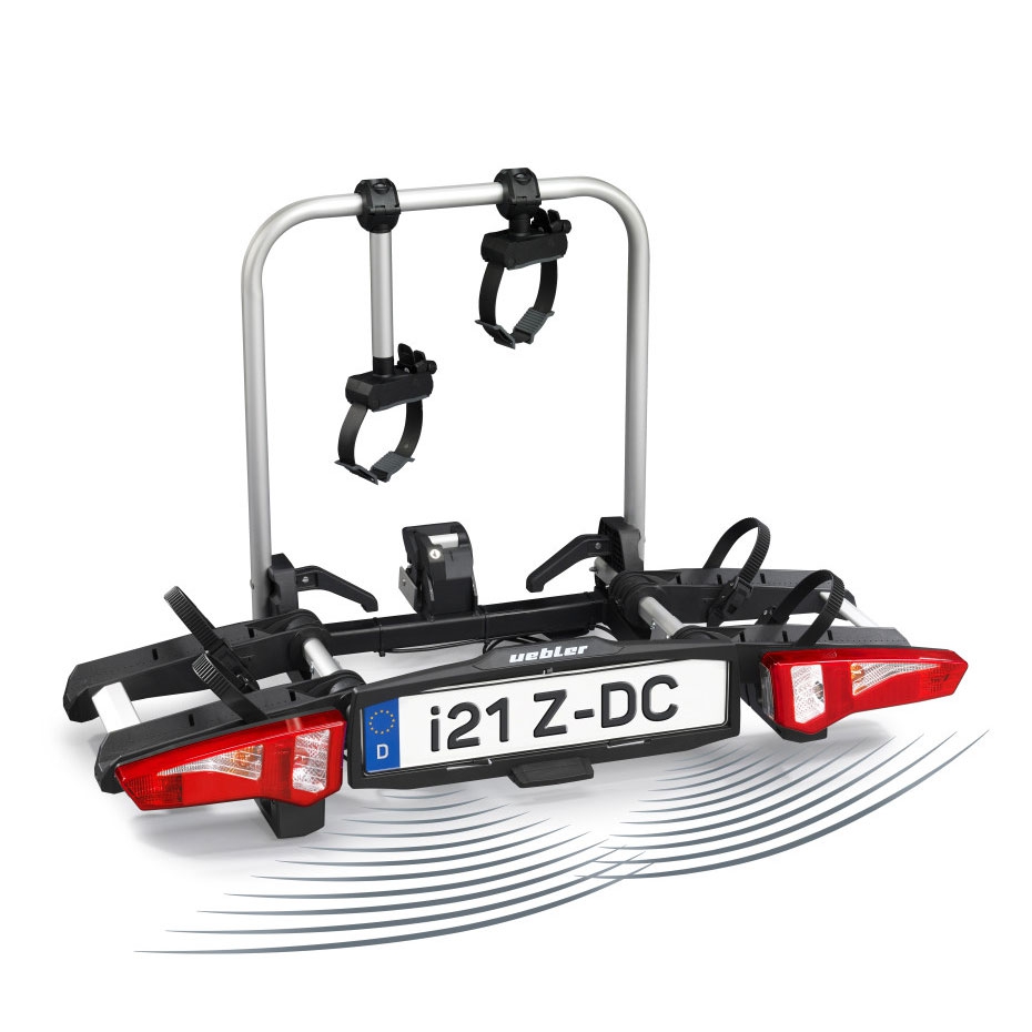 UEBLER i21 Z-DC Fahrradtraeger 18110-DC mit 90° Abklappung und integrierter Einparkhilfe faltbar