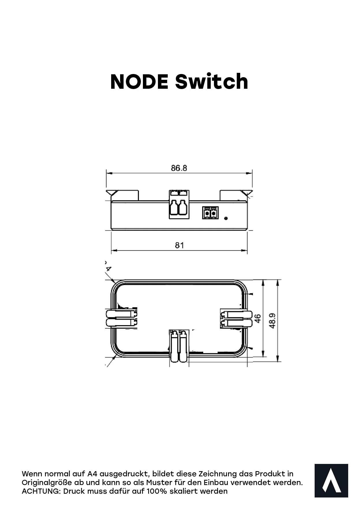 REVOTION Smarthome fuer Camper NODE-Switch - Digitaler Schalter und Sicherung NODE Switch
