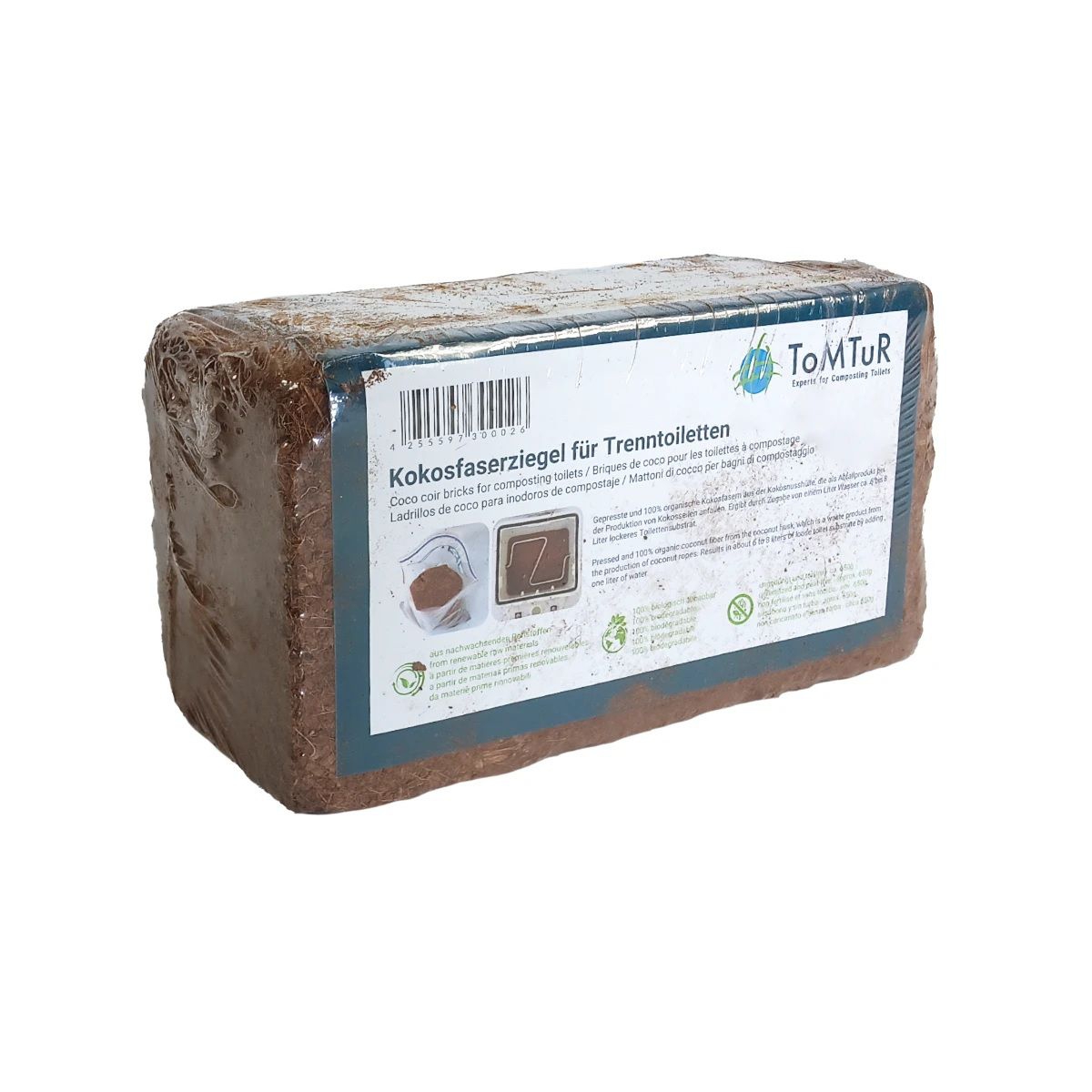 ToMTur Kokosfaserziegel -Kompoststarter- Einzelpackung CC001