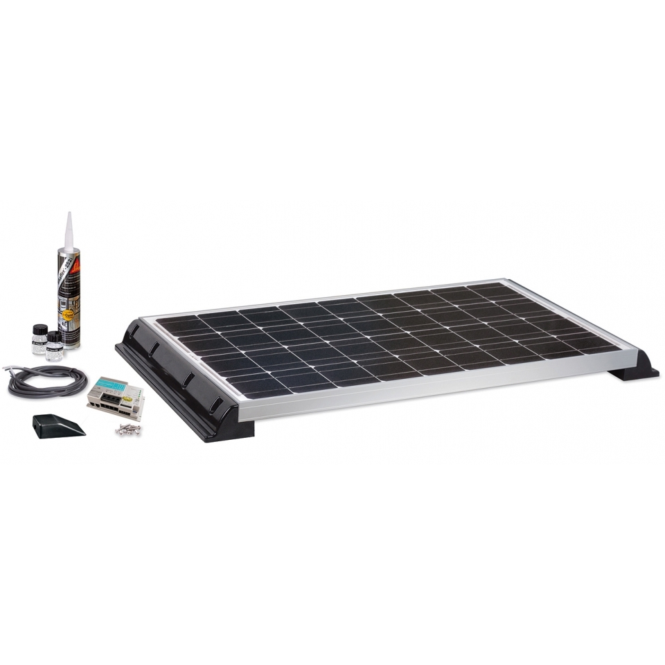 BUeTTNER Solarpaket 110 Wp Solar-Komplettanlage mit 1 x Solarmodul 110 Wp - CS20110