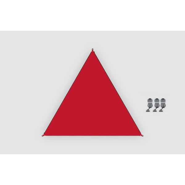 BENT Sonnensegel Zip-Canvas rot RV schwarz - 50208