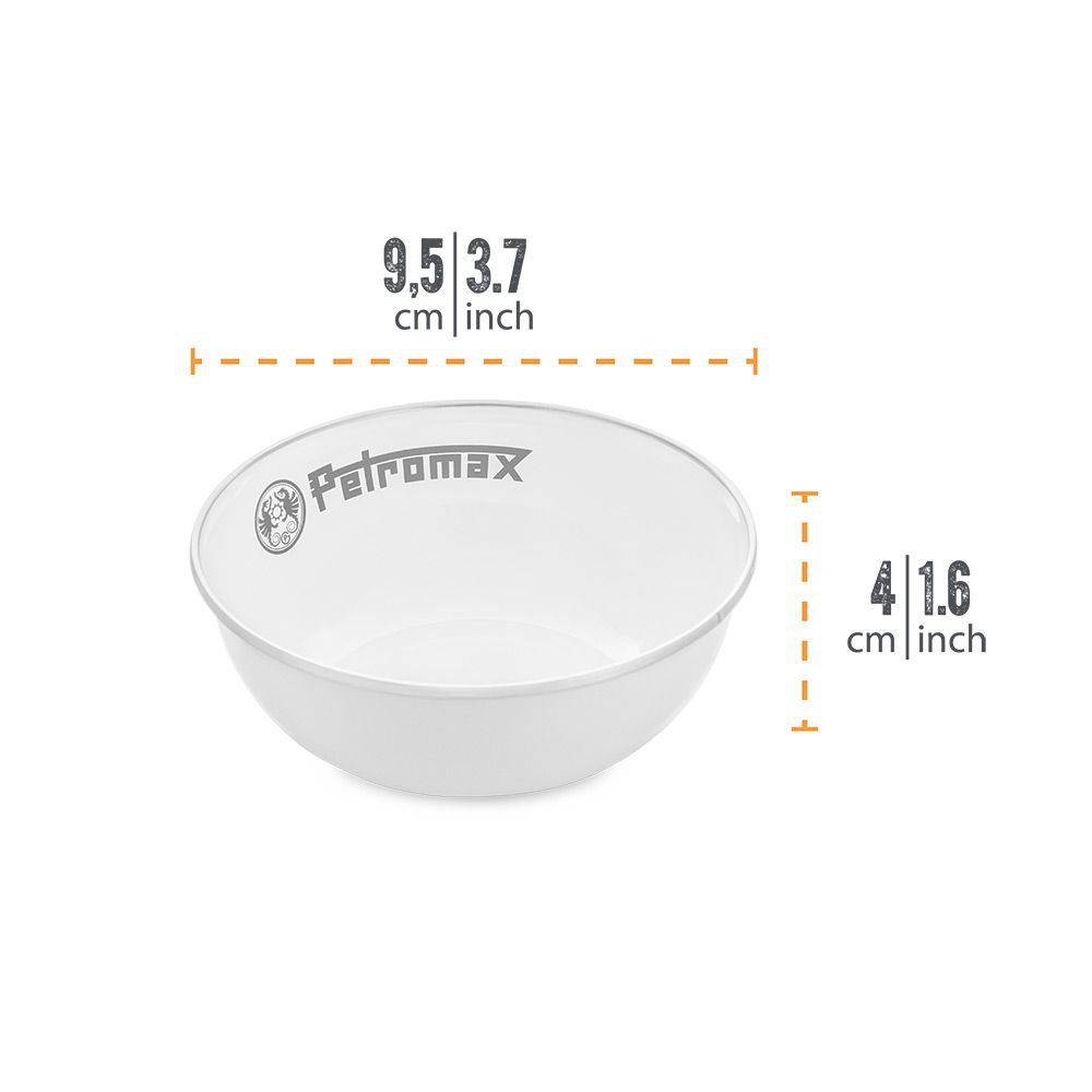 PETROMAX Emaille Schalen weiss 2 Stueck 160 ml - px-bowl-160-w