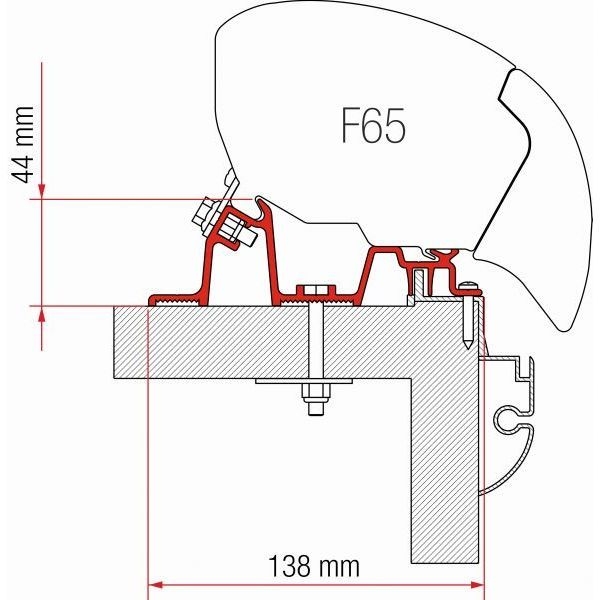 FIAMMA Adapter Kit Hobby Premium fuer Markise F80 98655-628