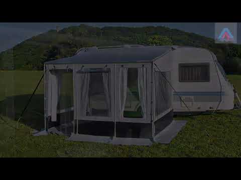 HAHN ZELTE Markisenzelt Malta für Thule 1200 Länge 400 cm Anbauhöhe 235-250 cm