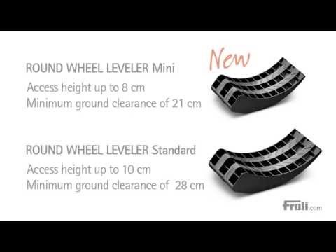 FROLI Rundkeil Mini Auffahrkeil 2er-Set mit Tasche schwarz