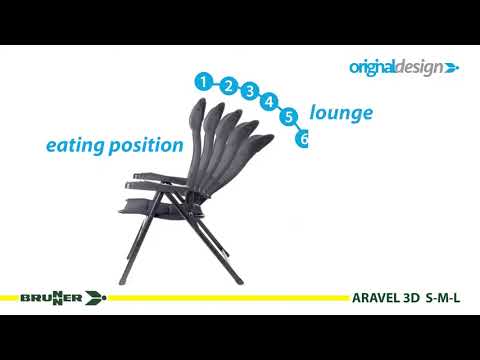BRUNNER Campingstuhl ARAVEL 3D - L Schwarz