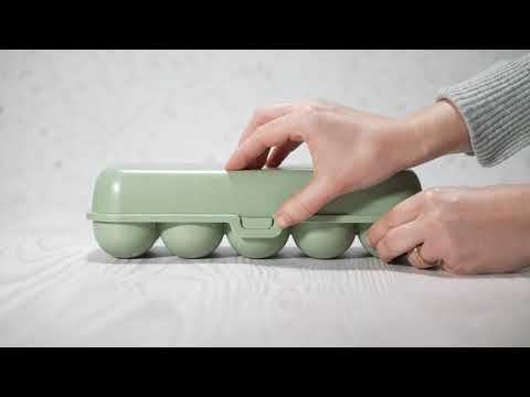 KOZIOL Eierbox EGGS TO GO nature desert sand 10 Eier