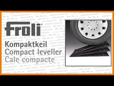 FROLI Kompaktkeil Auffahrkeil 2er-Set mit Tasche schwarz