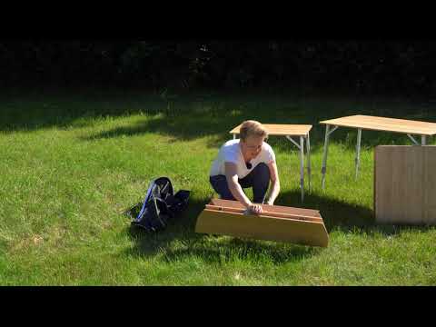 Outwell Campingtisch Custer S Bambus, 65x50 cm